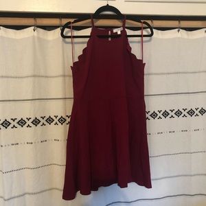StitchFix dress scallop edge a line dress